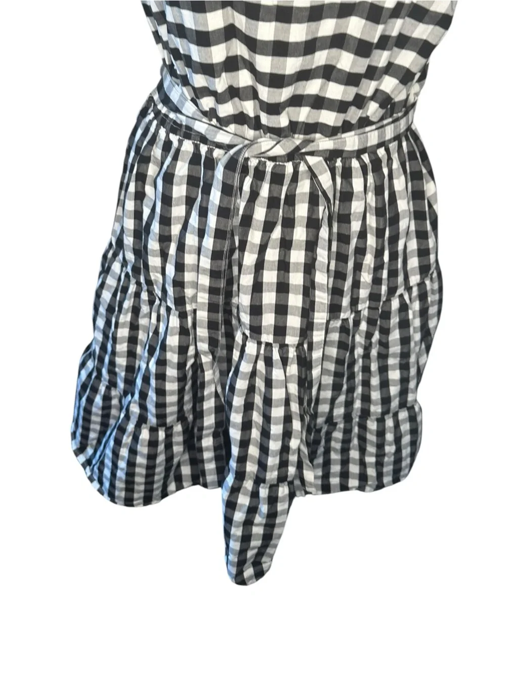 Kim Rogers Checkered Dress – Petite Large – Black & White